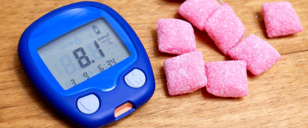 Miernik glukozy i cukierki