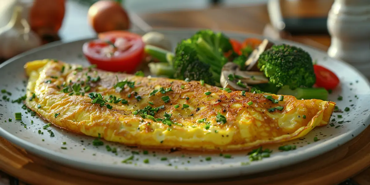 Omlet jajeczny z warzywami